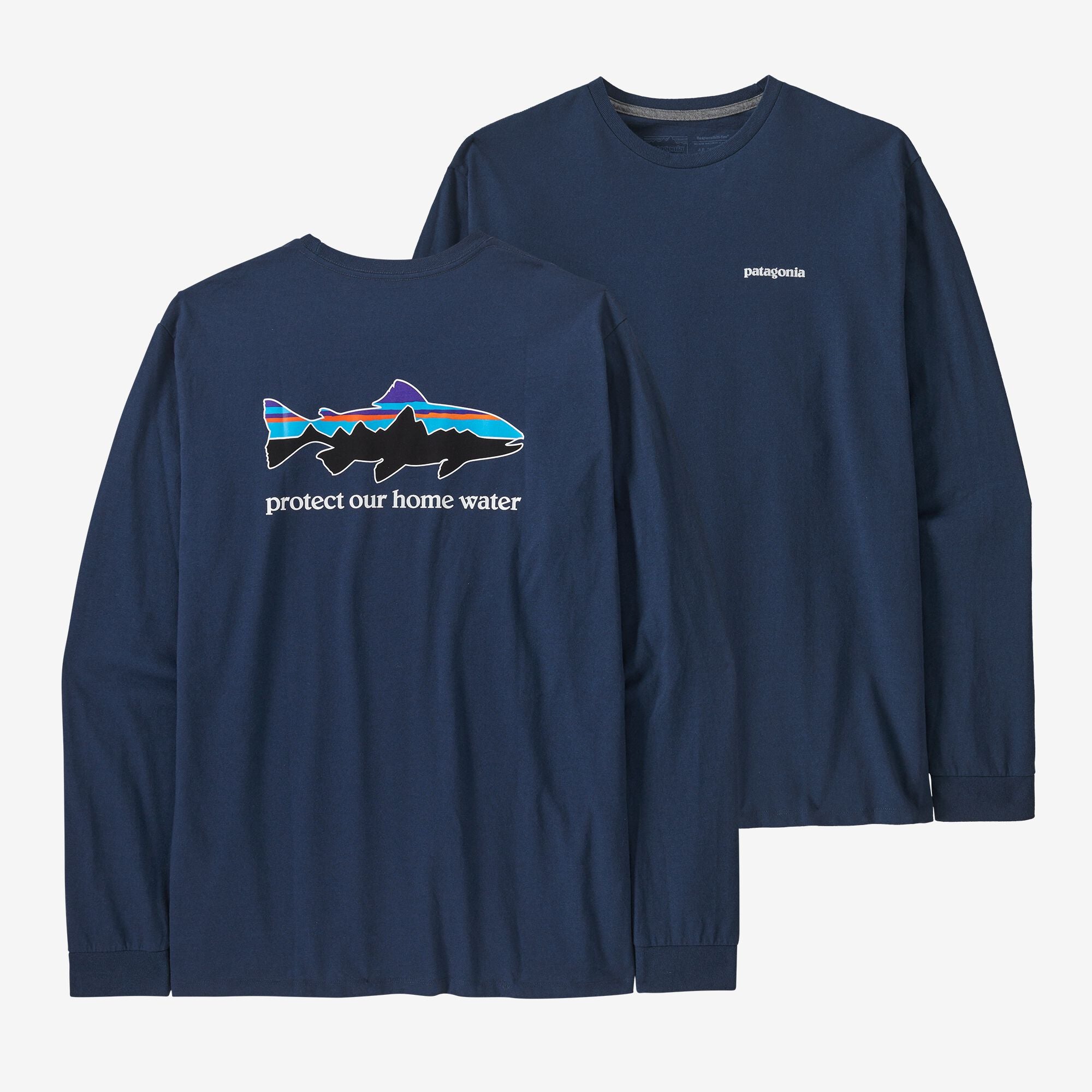 Polera Hombre Long-Sleeved Home Water Trout Responsibili-Tee®
