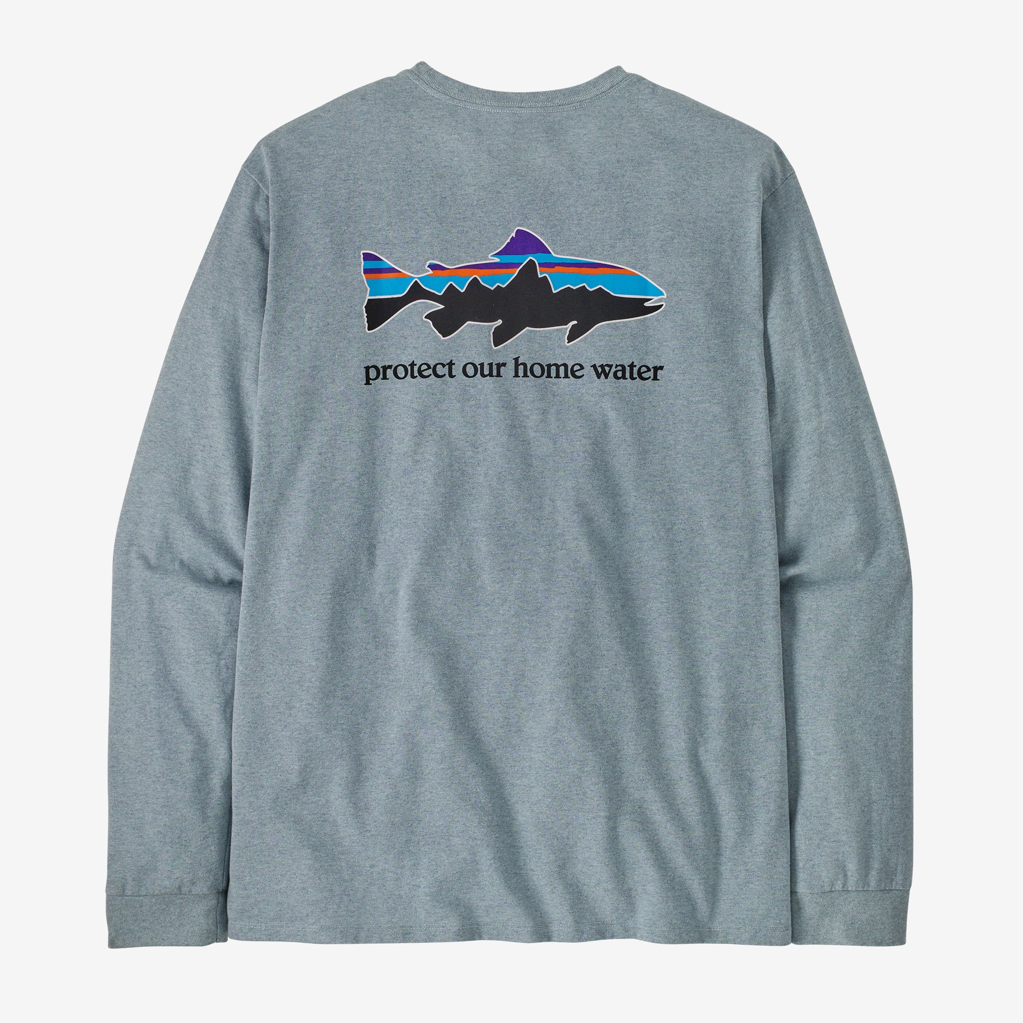 Polera Hombre Long-Sleeved Home Water Trout Responsibili-Tee®