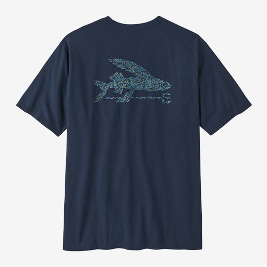 Polera Hombre Flying Fish Responsibili-Tee® 37598 FSTI Flying Fish: Sea Texture Tidepool Blue