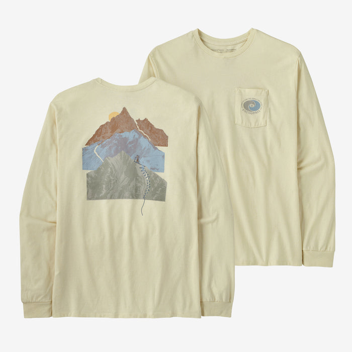 Polera Manga Larga Hombre Long-Sleeved Snowstitcher Pocket Responsibili-Tee®- Usado