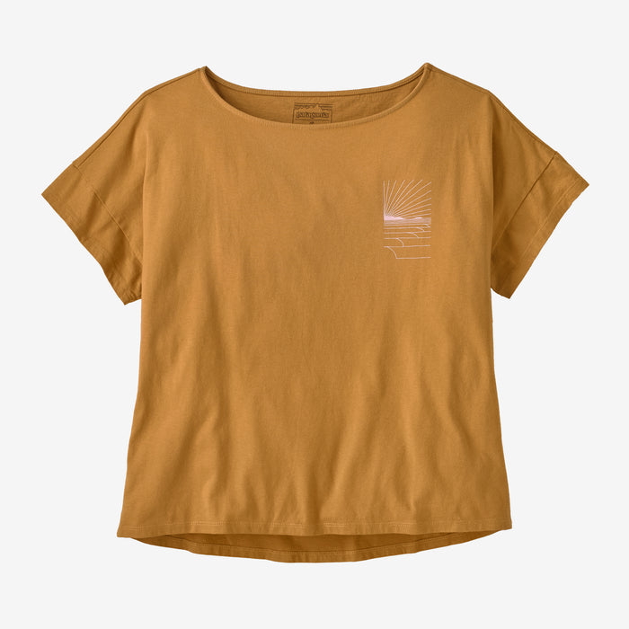 Polera Mujer Waves Rolling Relaxed Drop-Sleeve Organic