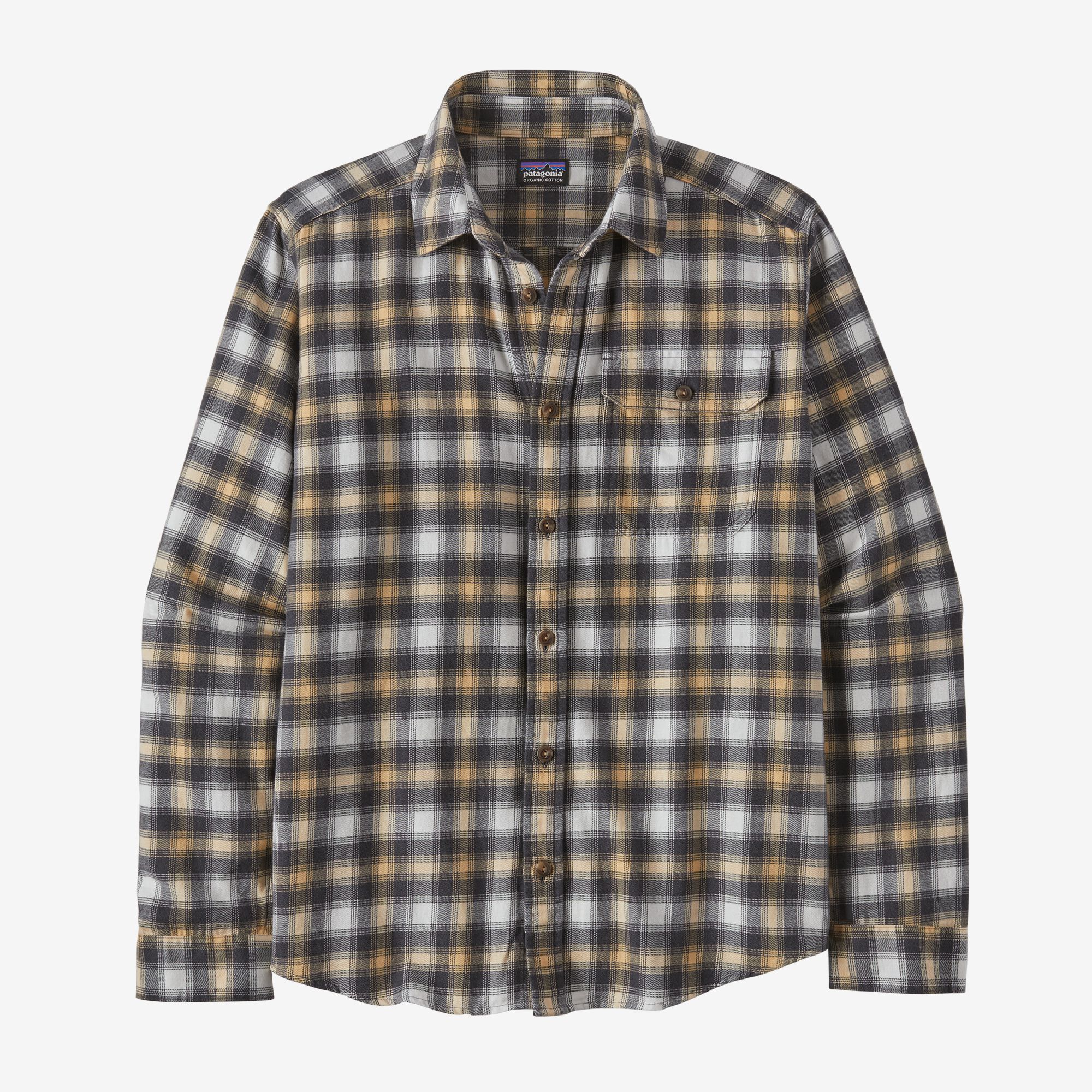 Camisa Hombre Long-Sleeved Cotton in Conversion Lightweight Fjord Flannel Shirt