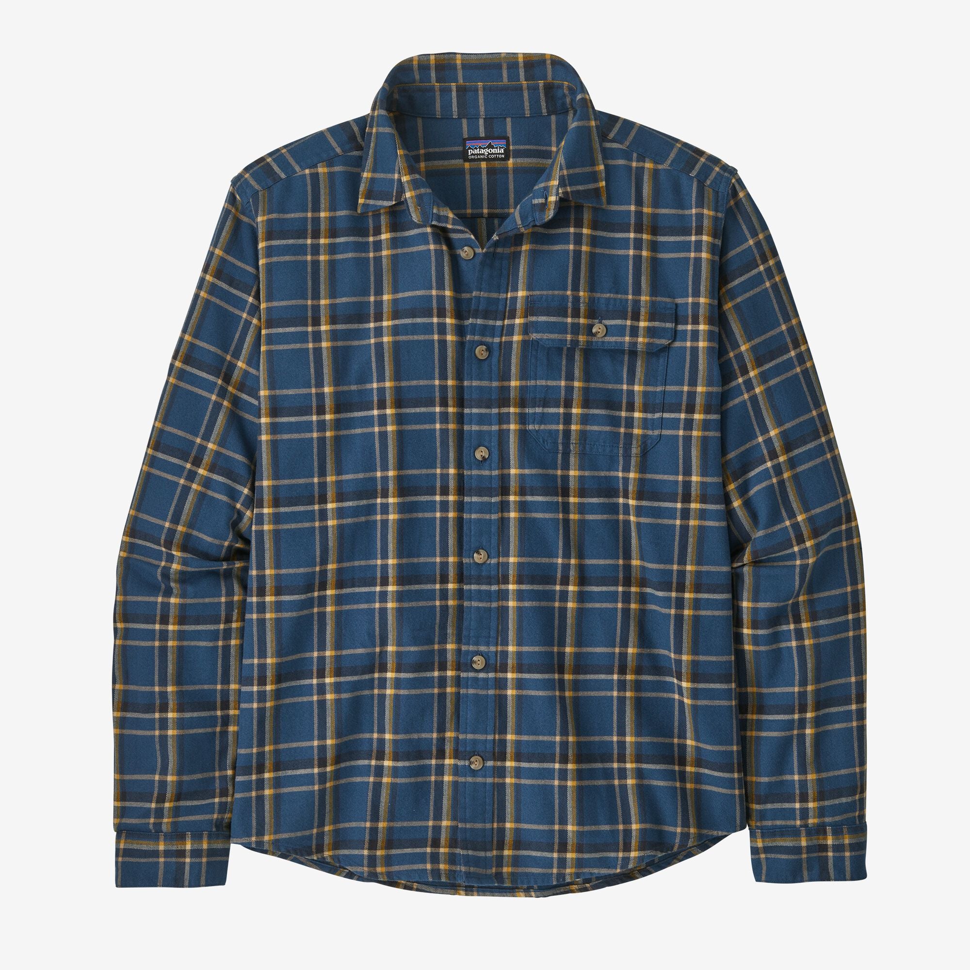 Camisa Hombre Long-Sleeved Cotton in Conversion Lightweight Fjord Flannel Shirt