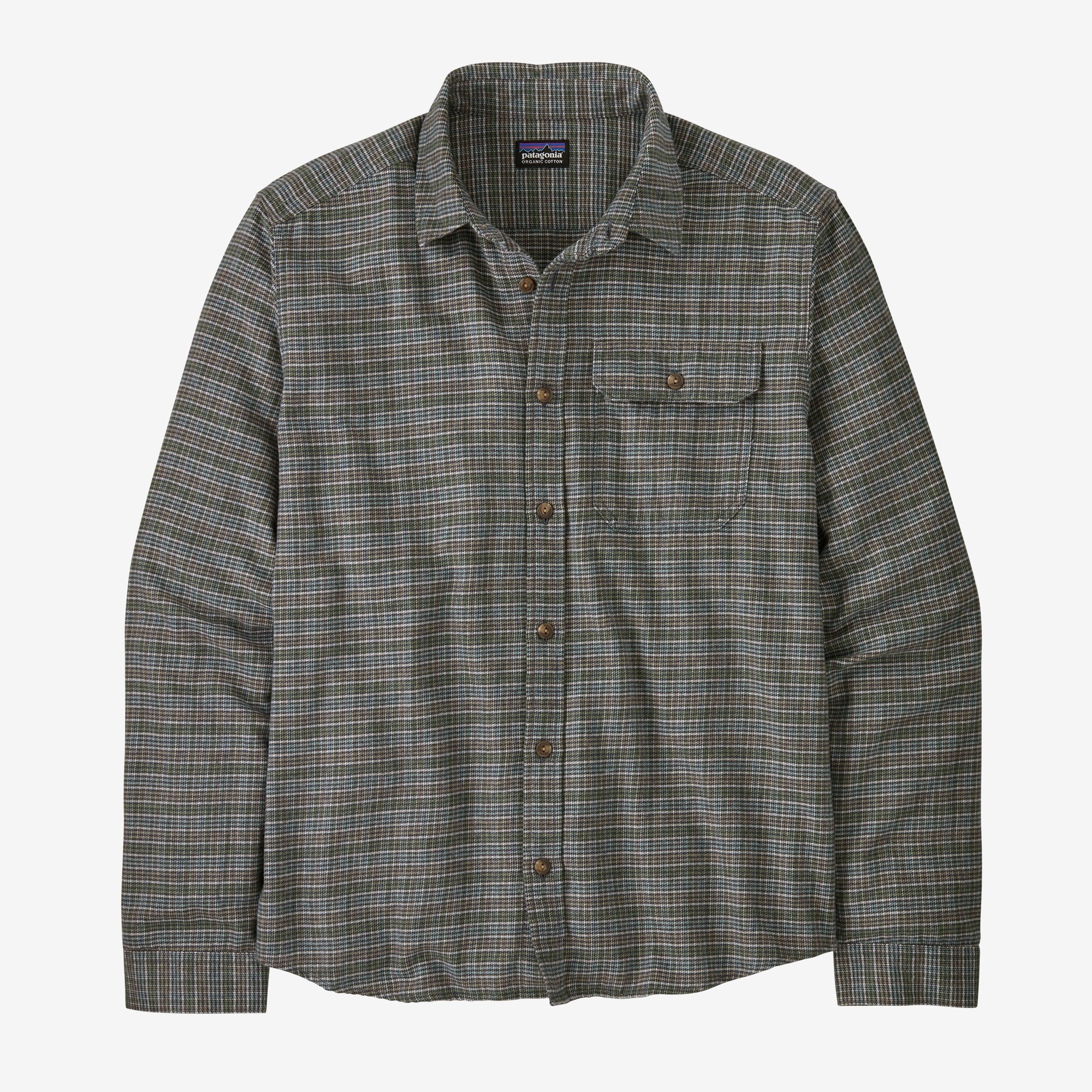 Camisa Hombre Long-Sleeved Cotton in Conversion Lightweight Fjord Flannel Shirt