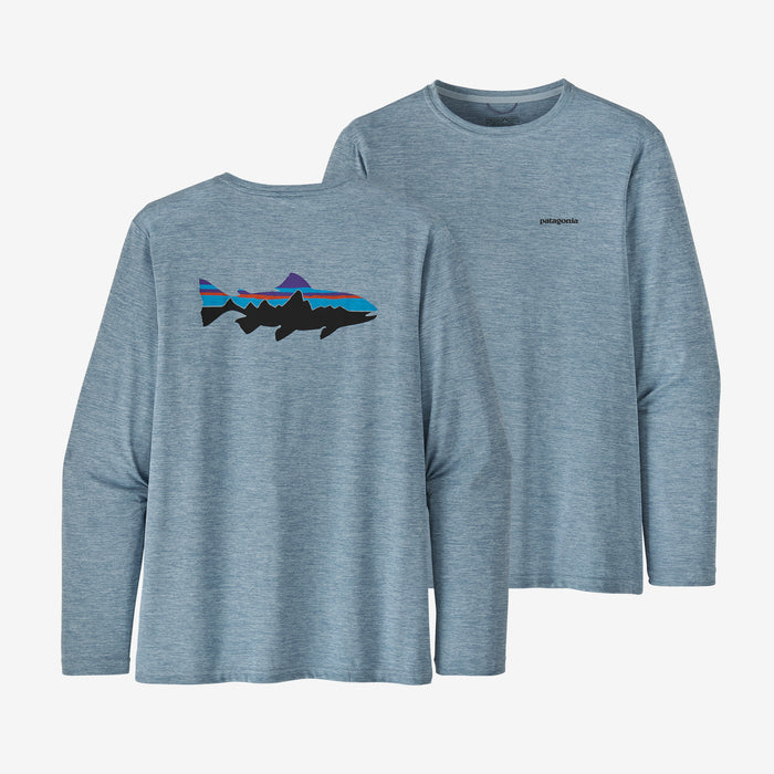 Polera Hombre Manga Larga Capilene® Cool Daily Fish Graphic Shirt- Usado