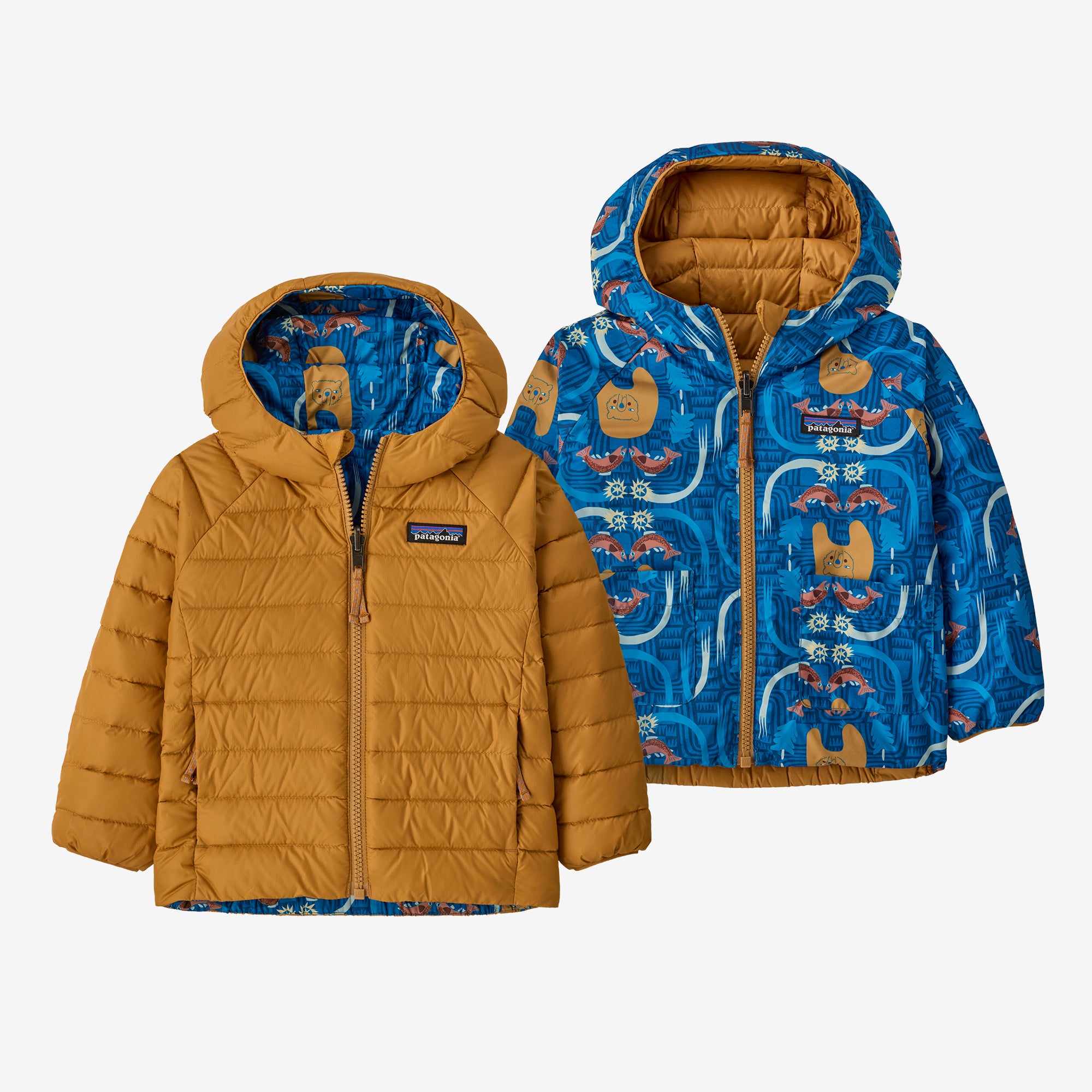 Chaqueta Baby Reversible Down Sweater Hoody - Patagonia Chile